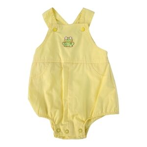 Vintage Small Steps Bubble Romper Yellow Frog Baby Boys Small (0-3 Months)